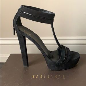 Gucci Black Platform Sandals
